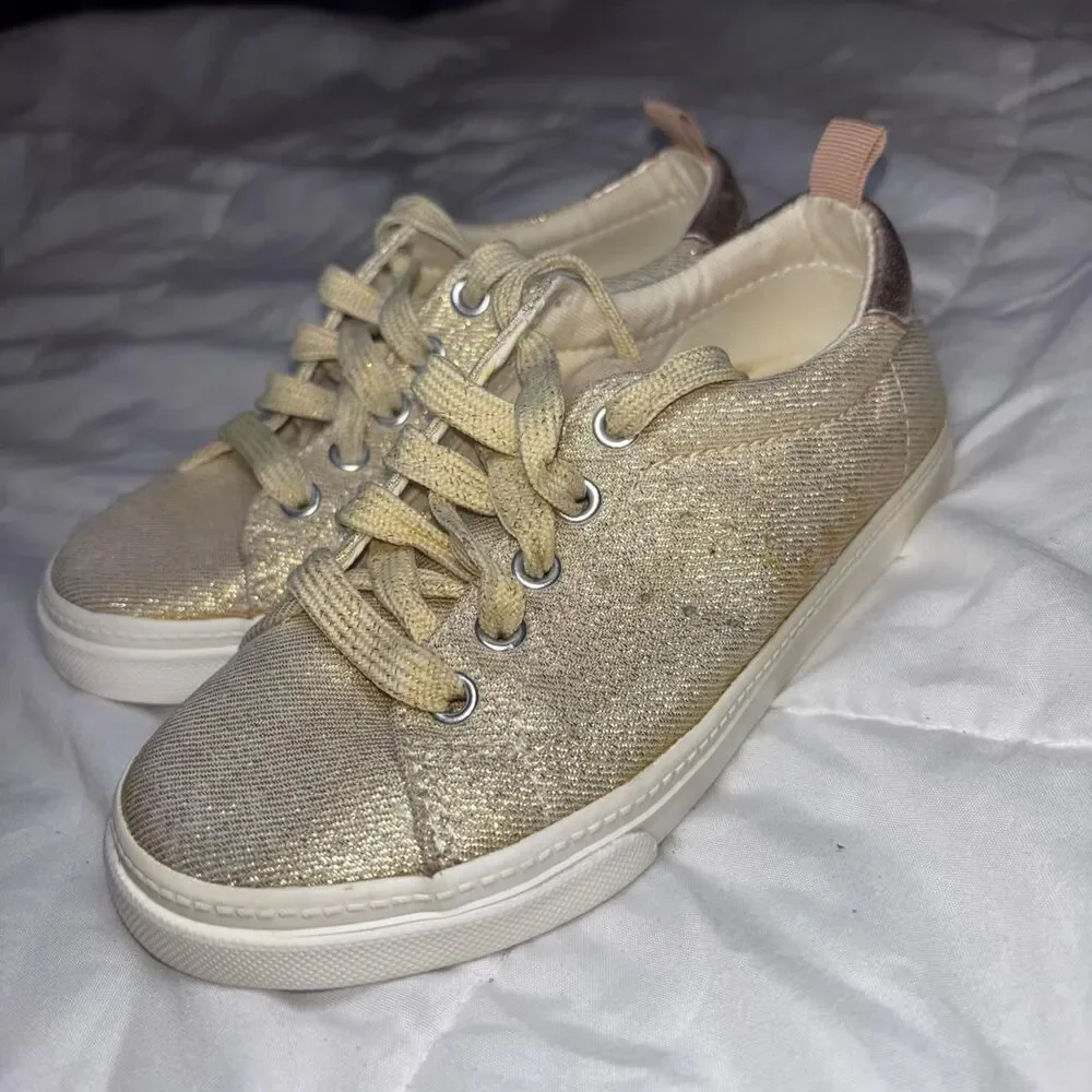 Gymboree Gold and Cream Trainers